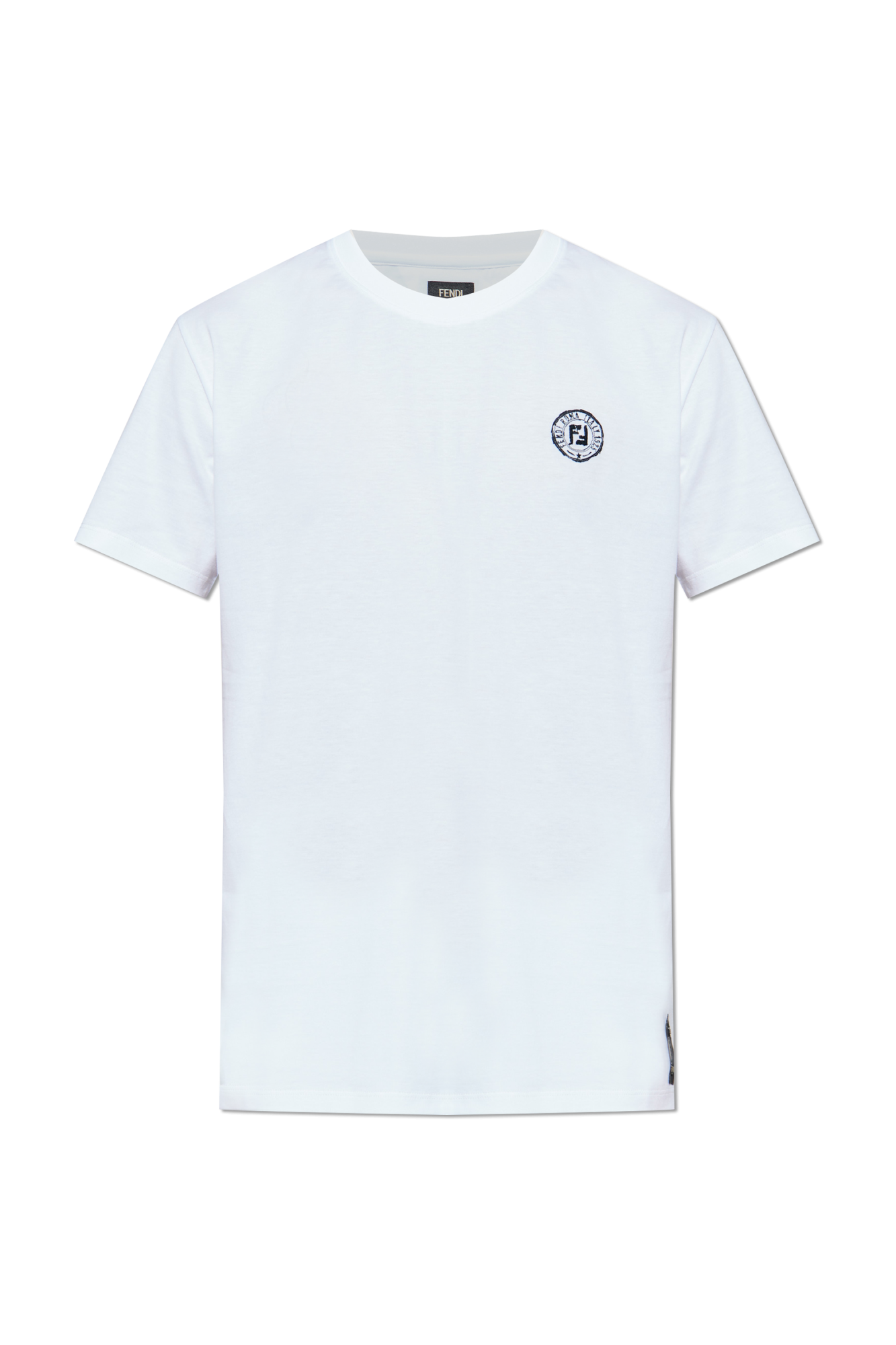 White T-shirt with logo Fendi - Vitkac AS